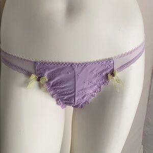 Cosmopolitan lavender eyelet mesh lace panty M